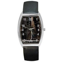 Blacktechnology Circuit Board Electronic Computer Barrel Style Metal Watch by BangZart