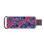 Batik Background Vector Portable USB Flash (Two Sides) Front