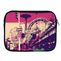 Pink City Retro Vintage Futurism Art Apple Ipad 2/3/4 Zipper Cases by BangZart