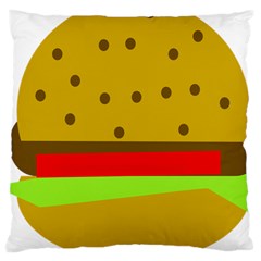 Hamburger Food Fast Food Burger Large Cushion Case (one Side) by Nexatart