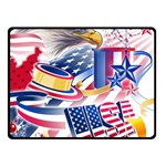 United States Of America Usa  Images Independence Day Double Sided Fleece Blanket (Small)  45 x34  Blanket Front