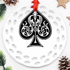 Acecard Round Filigree Ornament (two Sides) by prodesigner