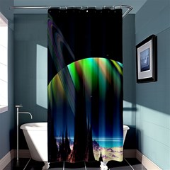 Planets In Space Stars Shower Curtain 36  X 72  (stall)  by BangZart