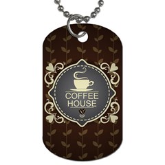 Coffee House Dog Tag (one Side) by BangZart