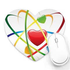 Love Heart Mousepads by BangZart