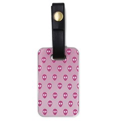 Alien Pattern Pink Luggage Tags (one Side)  by BangZart