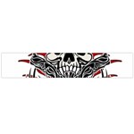 Skull tribal Flano Scarf (Large) Front