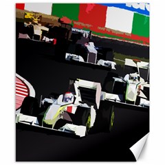 Formula 1 Canvas 8  X 10  by Valentinaart