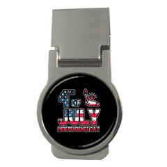 4th Of July Independence Day Money Clips (round)  by Valentinaart