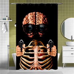 Do What Your Brain Says Shower Curtain 48  X 72  (small)  by Valentinaart