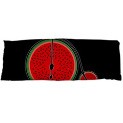 Watermelon Bicycle  Body Pillow Case Dakimakura (two Sides) by Valentinaart