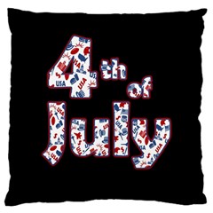 4th Of July Independence Day Large Cushion Case (two Sides) by Valentinaart