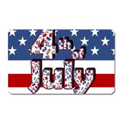 4th Of July Independence Day Magnet (rectangular) by Valentinaart