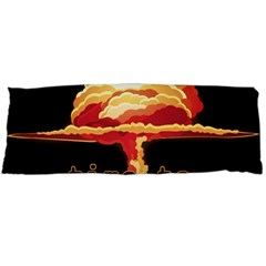 Nuclear Explosion Body Pillow Case (dakimakura) by Valentinaart