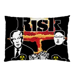 Nuclear Explosion Trump And Kim Jong Pillow Case by Valentinaart