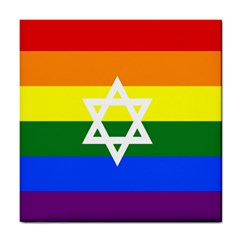 Gay Pride Israel Flag Tile Coasters by Valentinaart