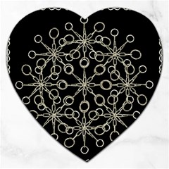 Ornate Chained Atrwork Jigsaw Puzzle (heart) by dflcprints