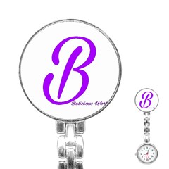 Belicious World  b  Purple Stainless Steel Nurses Watch by beliciousworld