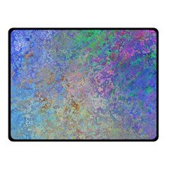 Colorful Pattern Blue And Purple Colormix Double Sided Fleece Blanket (small)  by paulaoliveiradesign