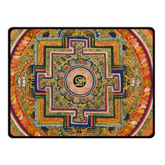 Asian Art Mandala Colorful Tibet Pattern Double Sided Fleece Blanket (small)  by paulaoliveiradesign