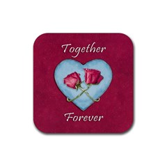 Love Concept Design Rubber Coaster (square)  by dflcprints