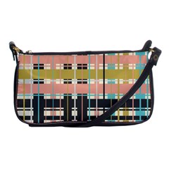 Plaid Pattern Shoulder Clutch Bags by linceazul