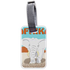 Africa Elephant Animals Animal Luggage Tags (two Sides) by Nexatart