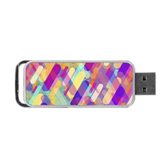 Colorful Abstract Background Portable Usb Flash (two Sides) by TastefulDesigns