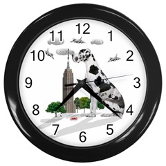 Great Dane Wall Clocks (black) by Valentinaart