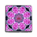 Fantasy Cherry Flower Mandala Pop Art Memory Card Reader (Square) Front