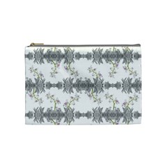 Floral Collage Pattern Cosmetic Bag (medium)  by dflcprints