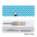 Chevron Shark Pattern Memory Card Reader (Stick)  Front