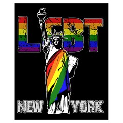 Lgbt New York Drawstring Bag (small) by Valentinaart