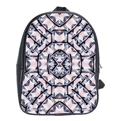 Futuristic Geo Print School Bag (large) by dflcprints