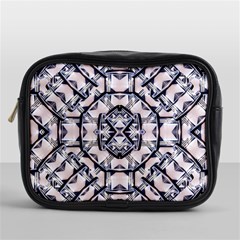 Futuristic Geo Print Mini Toiletries Bags by dflcprints