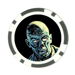 Zombie Poker Chip Card Guard by Valentinaart