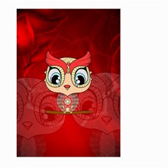 Cute Colorful  Owl, Mandala Design Large Garden Flag (two Sides) by FantasyWorld7