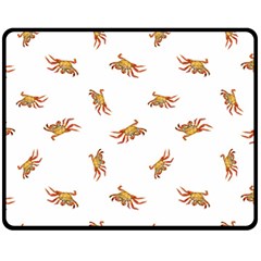 Crabs Photo Collage Pattern Design Fleece Blanket (medium)  by dflcprints