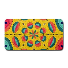 Textured Tropical Mandala Medium Bar Mats by linceazul