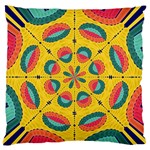 Textured Tropical Mandala Standard Flano Cushion Case (Two Sides) Front