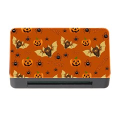 Bat, Pumpkin And Spider Pattern Memory Card Reader With Cf by Valentinaart