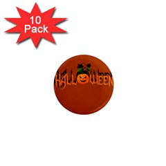 Halloween 1  Mini Magnet (10 Pack)  by Valentinaart