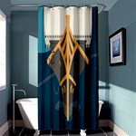 Planetary Resources Exploration Asteroid Mining Social Ship Shower Curtain 36  x 72  (Stall)  Curtain(36 X72 ) - 33.26 x66.24  Curtain(36 X72 )