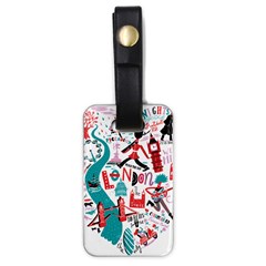 London Illustration City Luggage Tags (one Side)  by Mariart