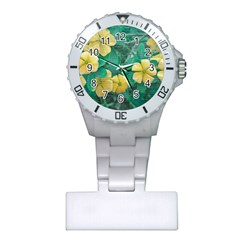 Yellow Flowers At Nature Plastic Nurses Watch by dflcprints