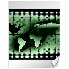 Matrix Earth Global International Canvas 18  X 24   by Nexatart