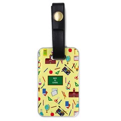 Back To School Luggage Tags (one Side)  by Valentinaart