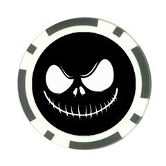 Halloween Poker Chip Card Guard by Valentinaart