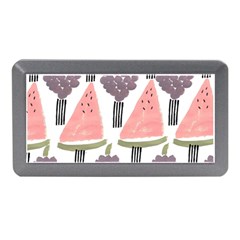 Grapes Watermelon Fruit Patterns Bouffants Broken Hearts Memory Card Reader (mini) by Mariart