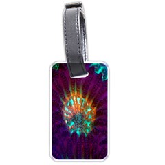 Live Green Brain Goniastrea Underwater Corals Consist Small Luggage Tags (one Side)  by Mariart